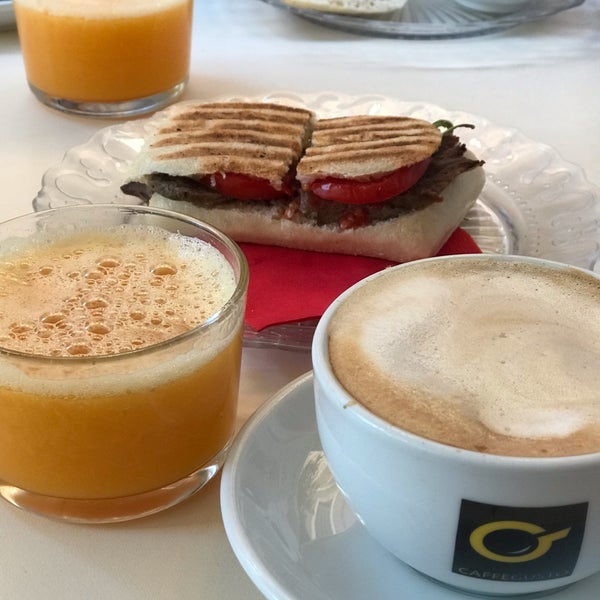 Lovely breakfast reasonable price ,coffee juice and panini for 5.80 €