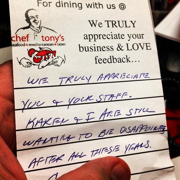 Photo prise au Chef Tony&#39;s par ChefTony M. le7/26/2014