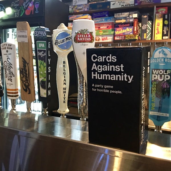 Campus has over 80 card & board games you can play for FREE. Cards against humanities anyone?