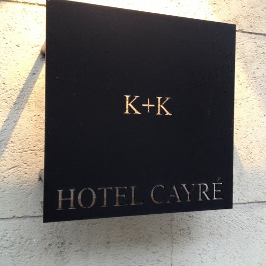 Снимок сделан в K+K Hotel Cayré Paris пользователем Géo C. 12/9/2012