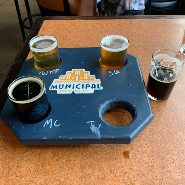 Photo taken at Municipal Brew Works by Mark N. on 8/30/2019