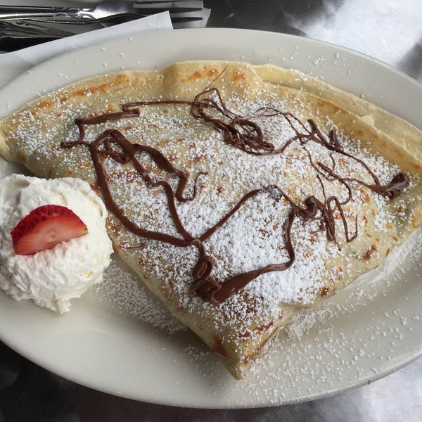 Banana Nutella crepe is to die for. So delicious. Lots of Nutella