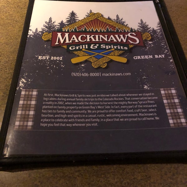 Снимок сделан в Mackinaws Grill and Spirits пользователем Patrick O. 12/19/2018