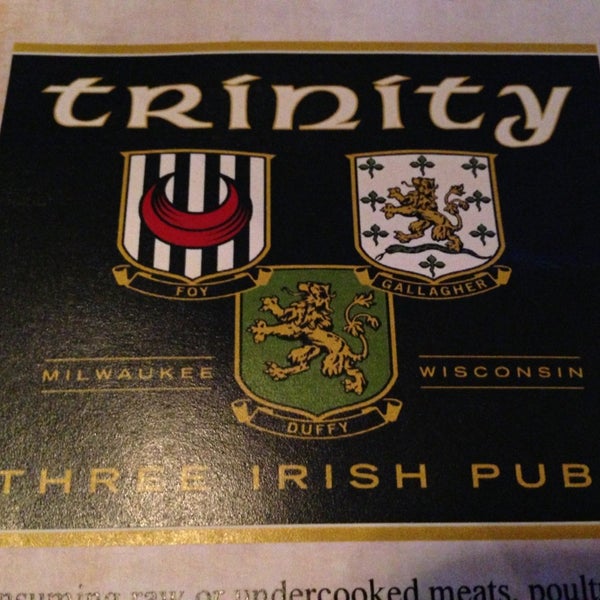 Photo taken at Trinity Three Irish Pubs by Patrick O. on 3/11/2013