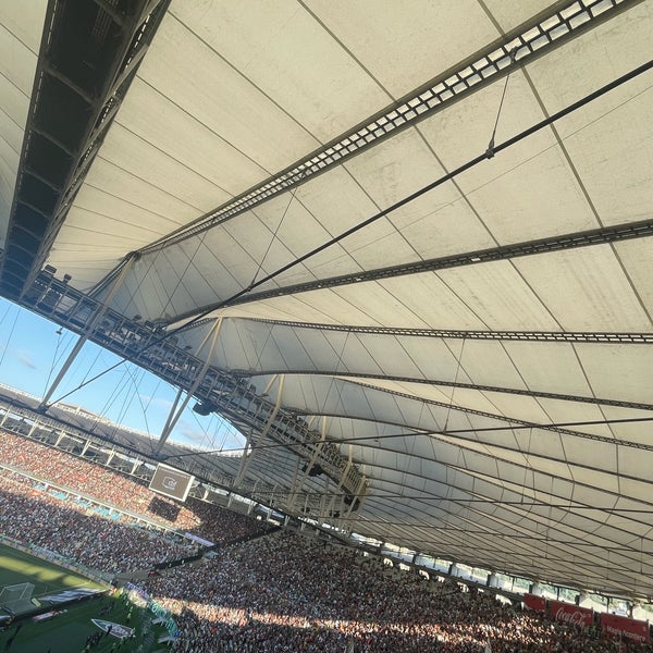 Photo taken at Mário Filho (Maracanã) Stadium by Rachel D. on 4/22/2023