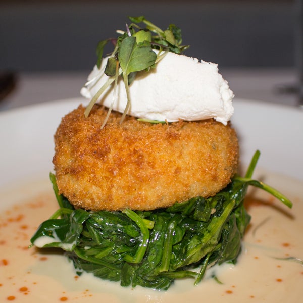 It's not always offered, but if they've got the Crispy Risotto Cake appetizer, get it! It is so utterly decadent and delicious. WinstonWanders.com