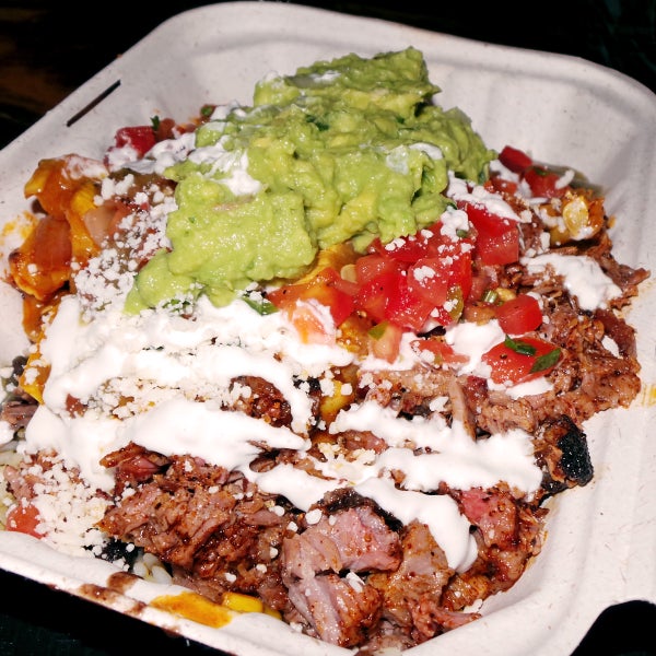 Blows Chipotle out of the water with their real deal Texas 'cue. Get an "El Tres Bowl" with Smoked Brisket Double Meat. Don't miss the corn, guac, and squash toppings! Read all about it below!
