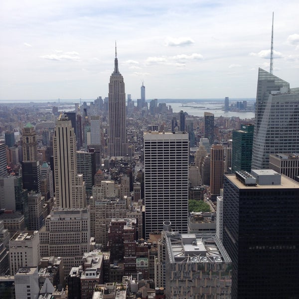 Photo taken at Top of the Rock Observation Deck by Andrea on 5/14/2013