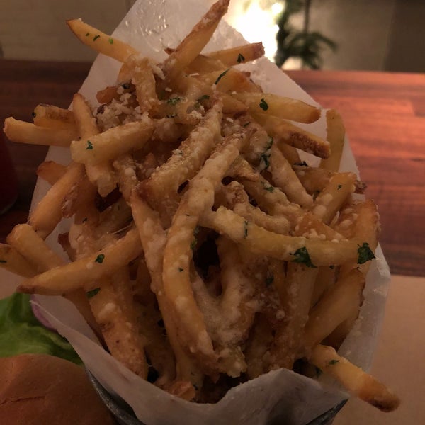 Get the truffle fries or you’ll regret it. Classic burger is good too.