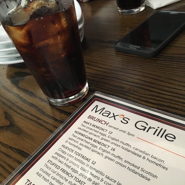 Photo taken at Max&#39;s Grille by Marcos F. on 2/28/2016