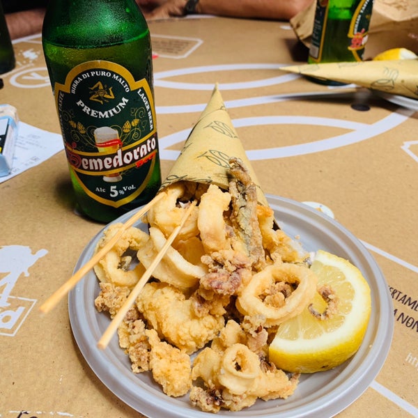 Photo taken at Scirocco Sicilian Fish Lab by Luca O. on 6/6/2019