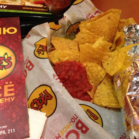 Photo taken at Moe&#39;s by Anna S. on 1/5/2013