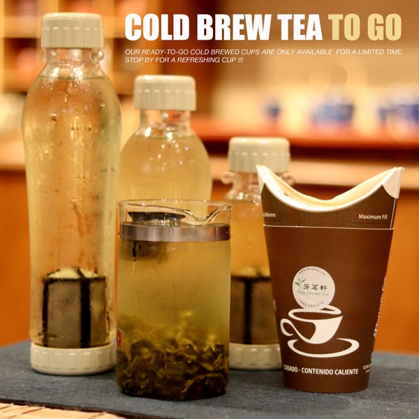 Our ready-to-go cold brewed cups are only available for a limited time. Stop by for a refreshing cup!
