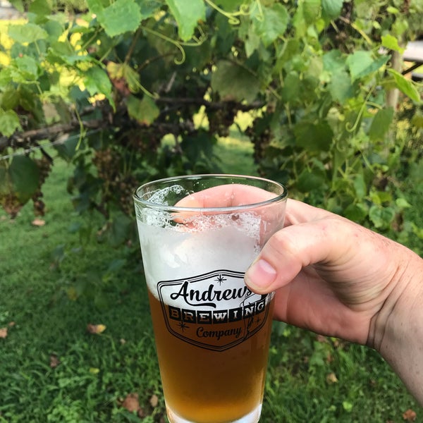 Photo taken at Andrews Brewing Company by Carrie B. on 8/13/2018