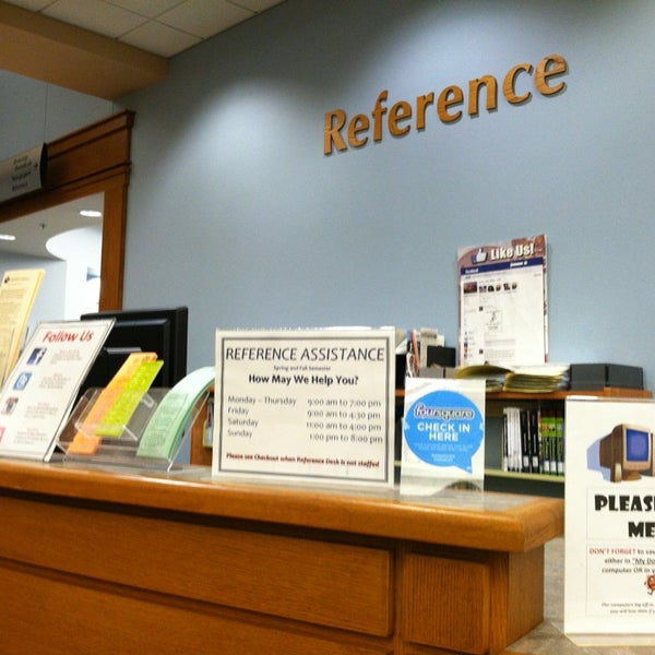 Photos At Rice Library Reference Desk College Library