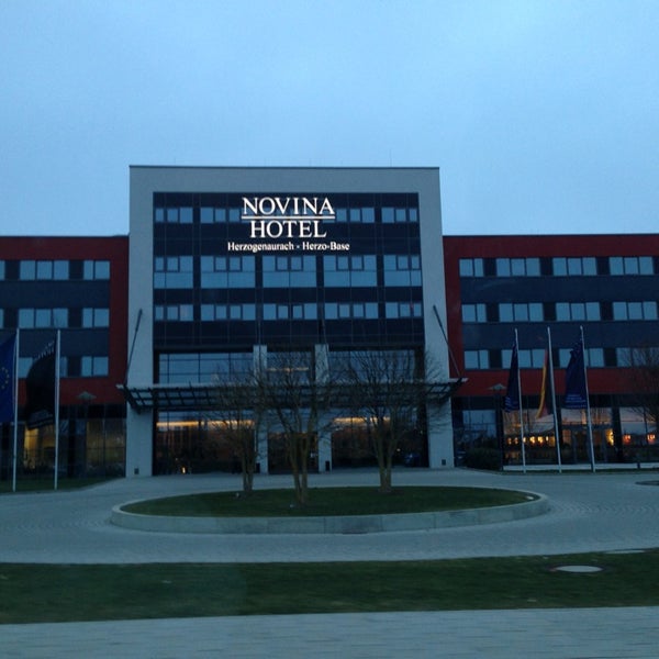 Photo taken at NOVINA HOTEL Herzogenaurach Herzo-Base by Nick M. on 2/7/2013