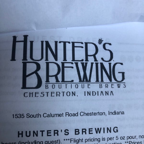 Photo taken at Hunter&#39;s Brewing by Jonathan Y. on 8/23/2019