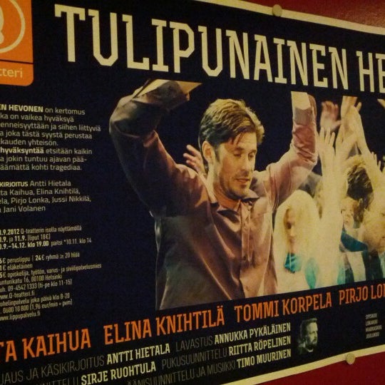 Photo taken at Q-teatteri by Mika H. on 10/20/2012