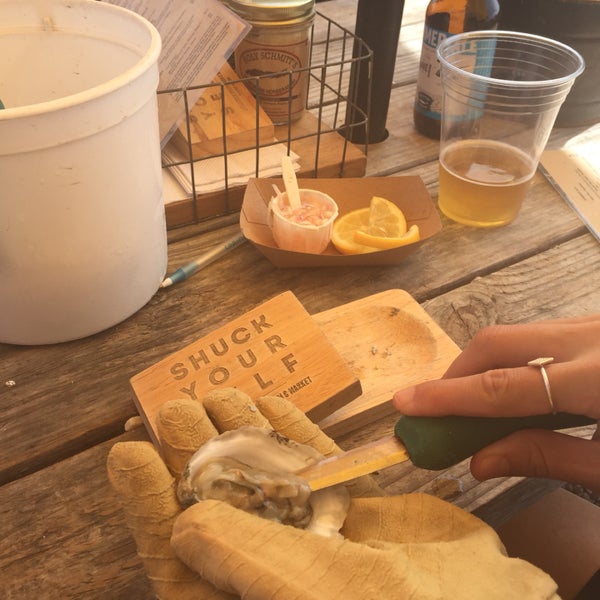 Get a dozen oysters and learn to shuck them yourself. Great fun way to spend the afternoon by the water.