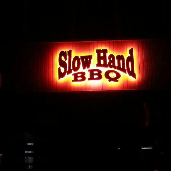 Photo taken at Slow Hand BBQ by Tim F. on 7/24/2013