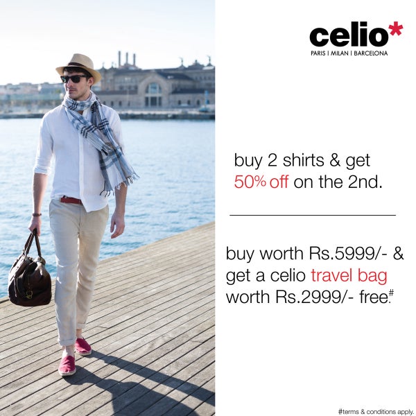 Check out these amazing offers at Celio* available at #InfinitiMall.