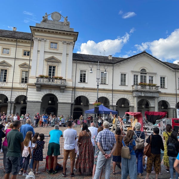 Photo taken at Piazza Chanoux by Pasquale V. on 9/5/2021