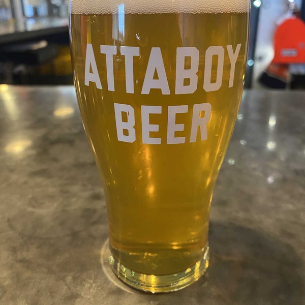Photo taken at Attaboy Beer by John B. on 1/31/2023