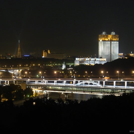 Воробьевы горы подсветка
