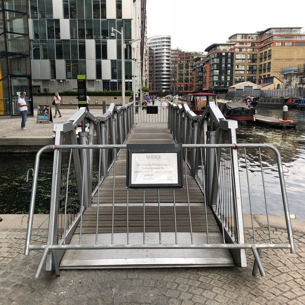 Rolling bridge. The rolling bridge.