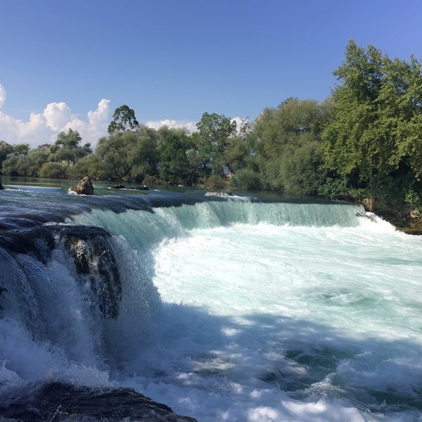 Photo taken at Manavgat Waterfall by Mehmet B. on 6/21/2015