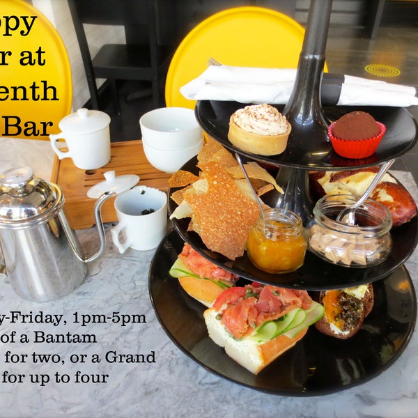 Announcing HAPPY HOUR at Seventh Tea Bar - 25% off tea services Monday - Friday from 1pm-5pm!