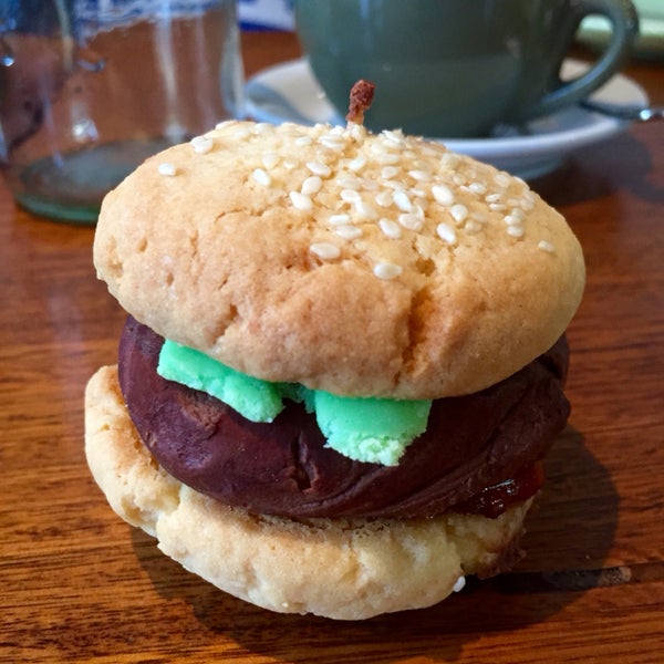 Also; the mini biscuit burger was delicious!