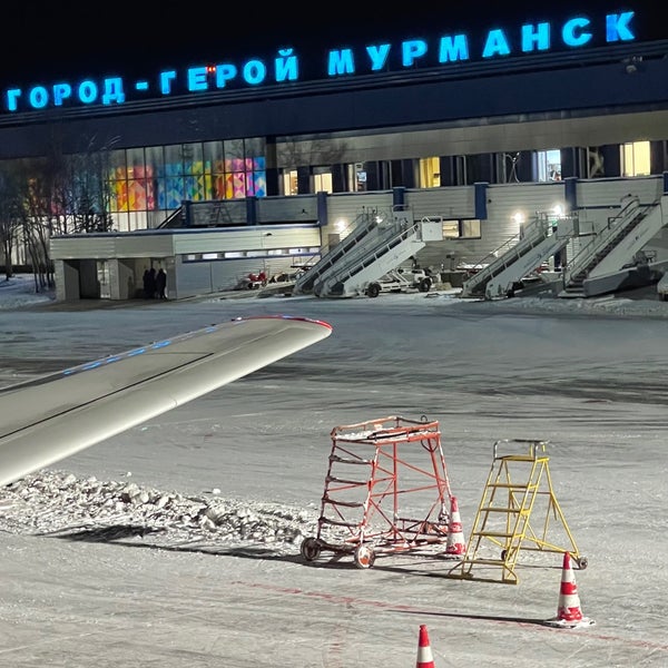 Photo taken at Murmansk International Airport (MMK) by Alex C. on 11/8/2021
