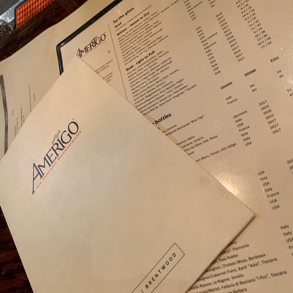 Снимок сделан в Amerigo Italian Restaurant пользователем Tony L. 3/1/2020