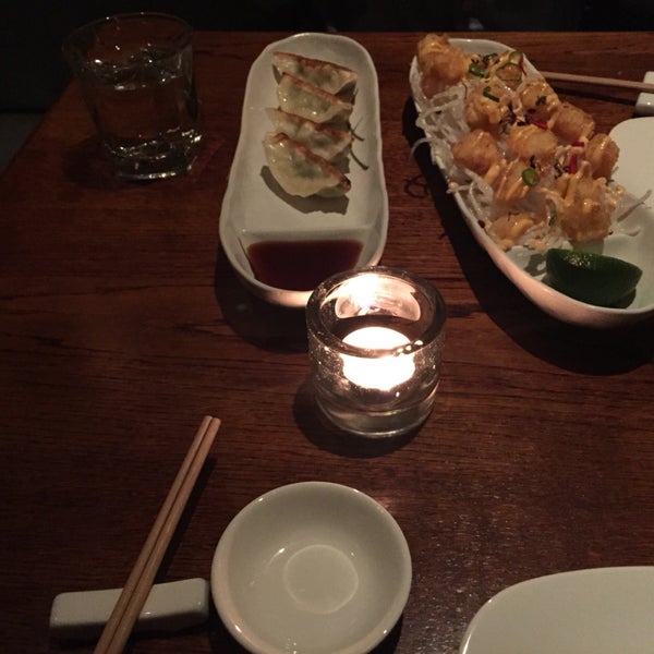 Popcorn shrimp , chicken  gyoza , shrimp tempura and mushroom rice 💕