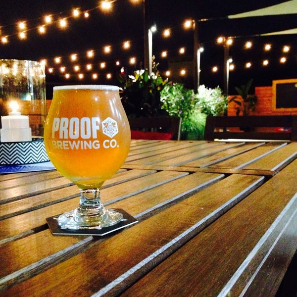 Photo taken at Proof Brewing Company by Jake F. on 9/26/2014