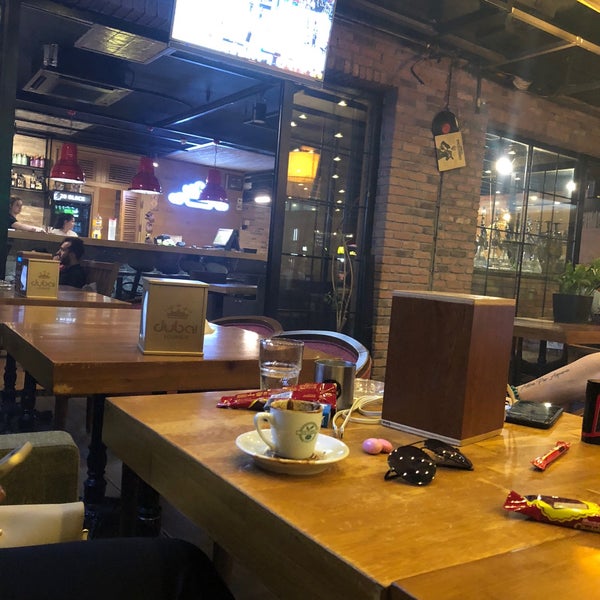Photo taken at Dubai Cafe Lounge Shisha by Kittyyy K. on 5/20/2018