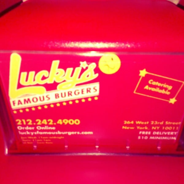 Photo taken at Lucky&#39;s Famous Burgers by Romain P. on 5/21/2013