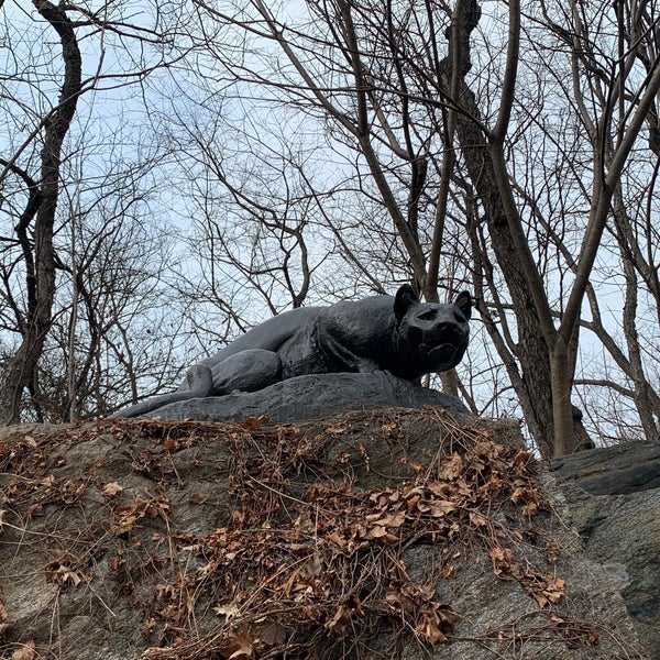 Cat Hill - Still Hunt By Edward Kemeys - Outdoor Sculpture in New York