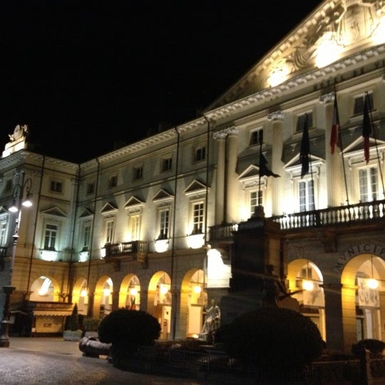 Photo taken at Piazza Chanoux by Eleonora T. on 11/18/2012