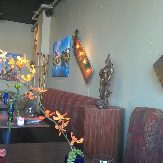 Photo taken at Saucy&#39;s Thai &amp; Pho by Jack T. on 3/26/2013