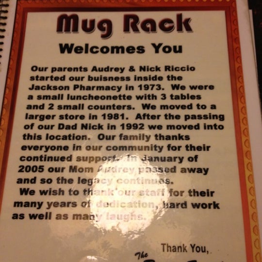 Mug Rack Diner