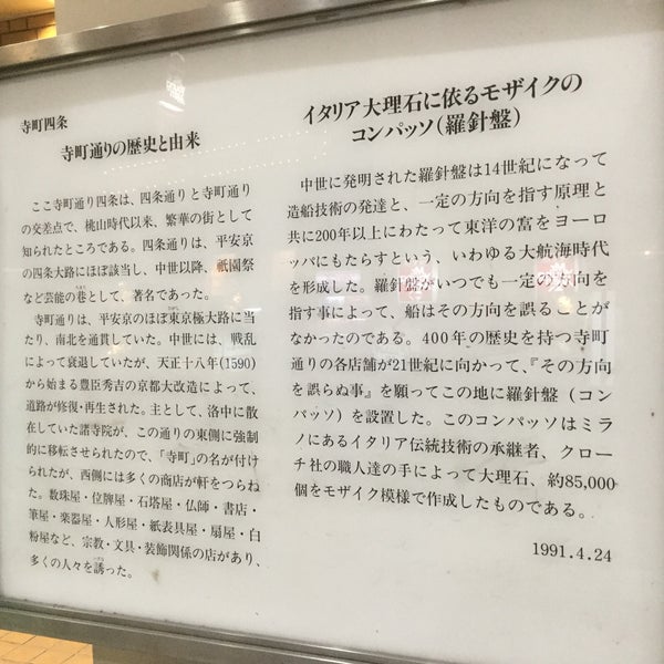 イタリア大理石に依るモザイクのコンパッソ 羅針盤