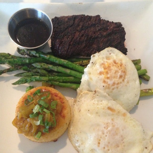 Stella's Easter brunch. Hangar steak and eggs. They never disappoint.