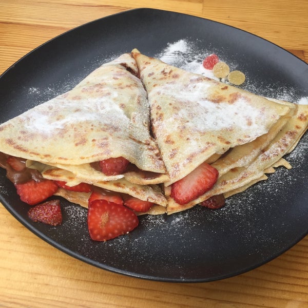 Photo taken at Rimo&#39;s Crêperie by A A. on 10/22/2016