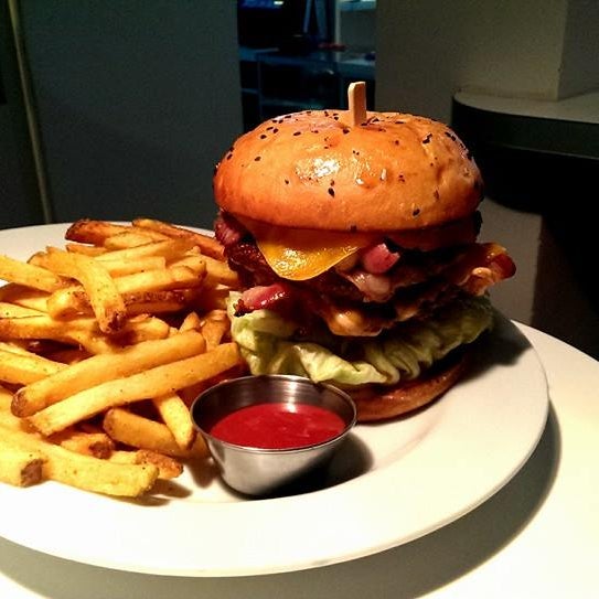 Photo taken at Rocket Burger Cafe by Rocket Burger Cafe on 10/19/2014