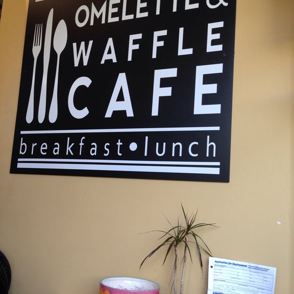 Photo taken at Omelette &amp; Waffle Café by Vivi on 7/12/2014