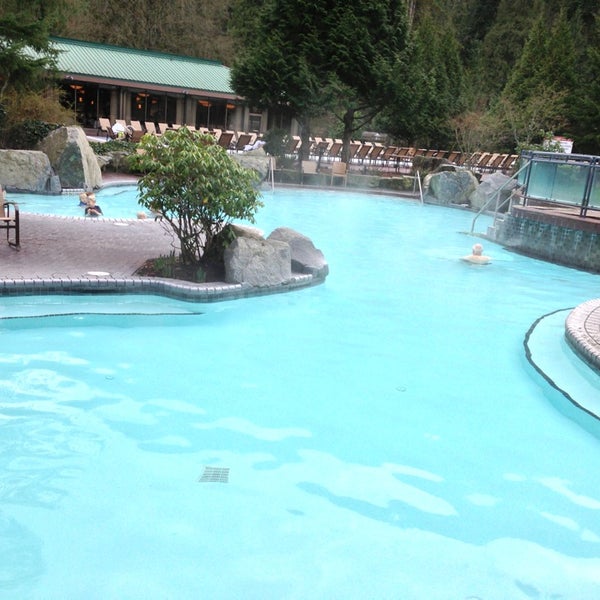 Photo taken at Harrison Hot Springs Resort &amp; Spa by Cameron F. on 2/11/2013