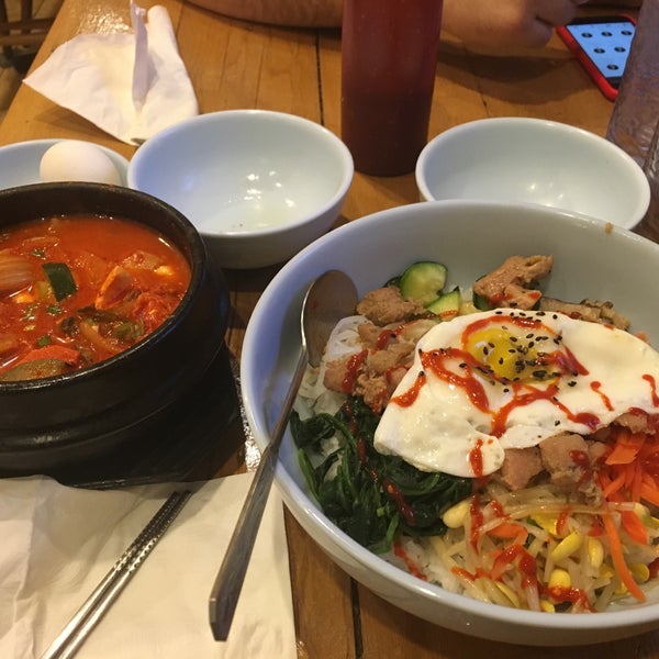 Photo taken at Chili &amp; Sesame Korean Kitchen by Kay M. on 4/15/2016