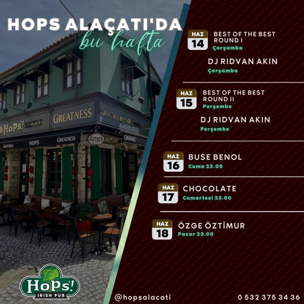 Foto tirada no(a) Hops Irish Pub&amp;Stage por Emre Ş. em 6/13/2023